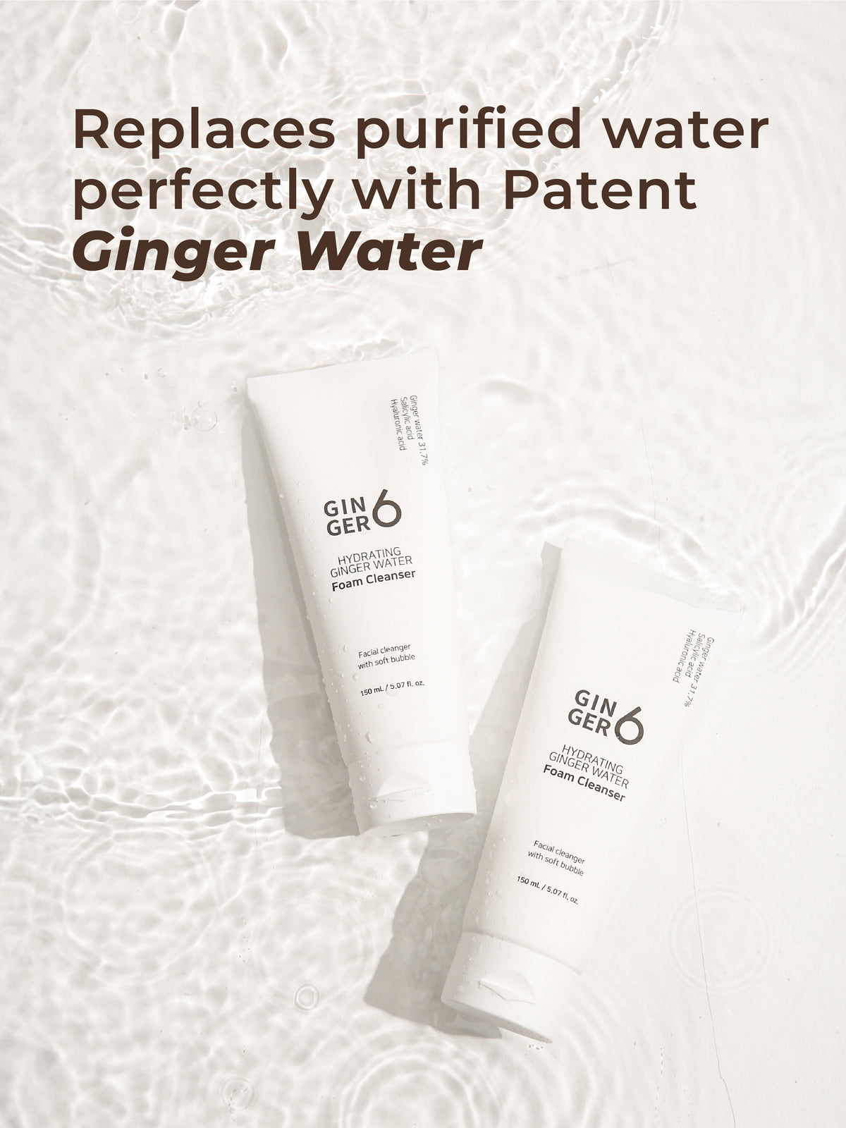 Ginger6 Hydrating Foam cleanser 150ml