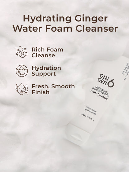 Ginger6 Hydrating Foam cleanser 150ml