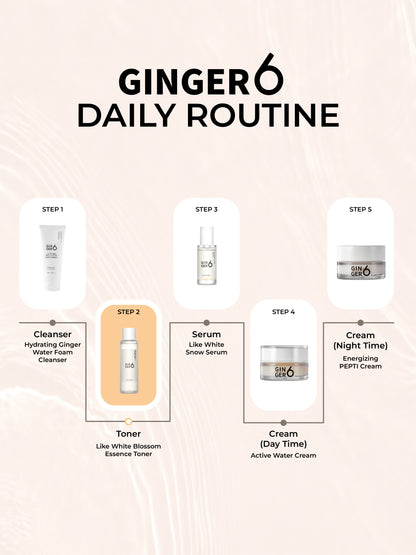 Ginger6 Like White Blossom Essence Toner 150ml