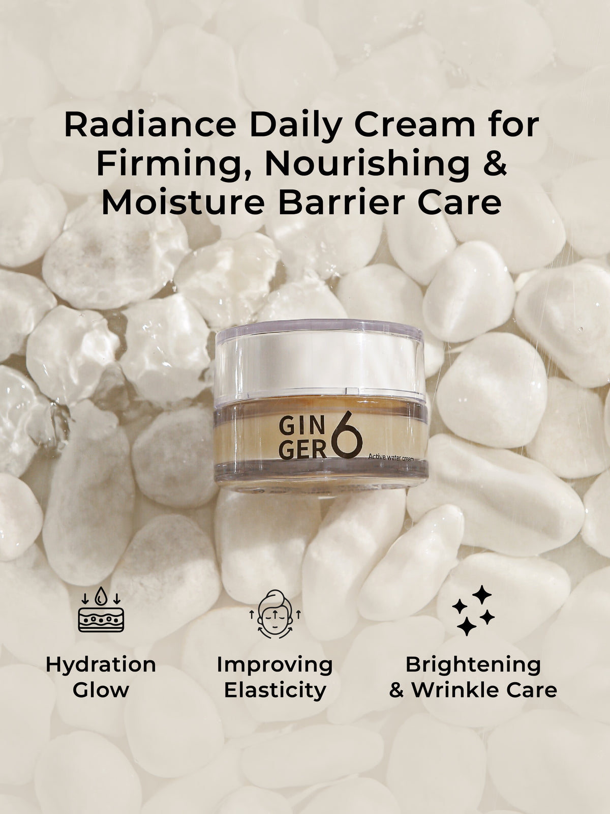 Ginger6 Active Water Cream 50ml